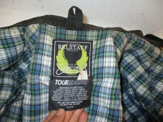 Vintage BELSTAFF TOURMASTER Black Waxed Cotton Driza - Bone Jacket Size XXL 11