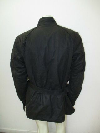 Vintage BELSTAFF TOURMASTER Black Waxed Cotton Driza - Bone Jacket Size XXL 4