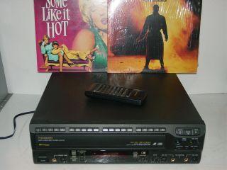 Vintage Panasonic Lx - K770 Karaoke Laserdisc Cd Ld Player Auto - Reverse,  Remote