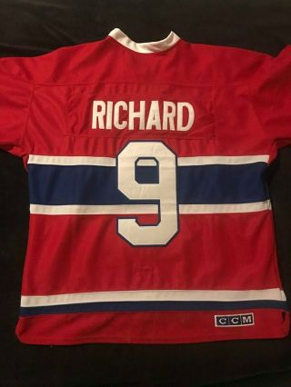 MAURICE RICHARD MONTREAL CANADIENS CCM VINTAGE JERSEY RED NHL HOCKEY 2