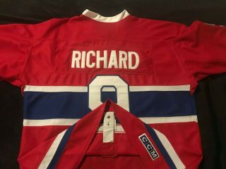 MAURICE RICHARD MONTREAL CANADIENS CCM VINTAGE JERSEY RED NHL HOCKEY 4