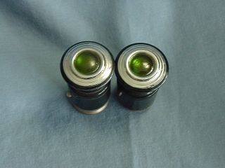 Matched Pair Cats Owl Eye Vintage Lighters Pierce Arrow Cadillac Packard Nash