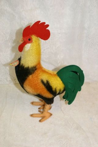 Rare Vintage Steiff Large Size Rooster 11 Inches Tall 4