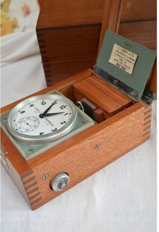 Leroy & Cie.  Chronostat Iii Marine Chronometer French Navy Rare