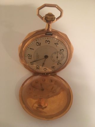 Antique 14k Gold Pocket Watch by Tavannes WATCH 3