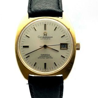 Vintage Omega Constellation Automatic Chronometer 18k Gold Cal.  1001 Men 