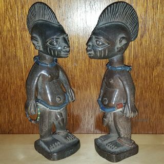 A Very Fine Twin Figures Ere Ibeji Abeokuta Nigeria Yoruba