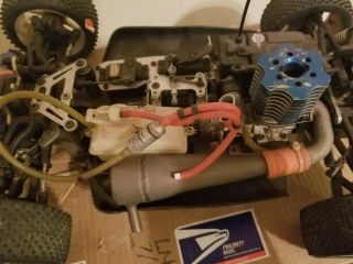 Vintage Kyosho Inferno Mp?? Buggy With Os.  21 Paris Pipe Out