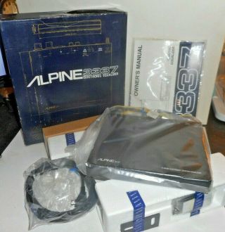 Vintage Alpine 3337 7 Band Electronic Graphic Equalizer Old School Mib