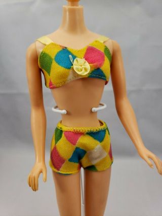 Vintage Barbie Color Magic 2 Piece Color Magic Swimsuit Bikini Only Vguc