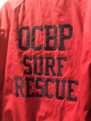 Vintage Ocean City Beach Patrol Large Red Jacket Surf Rescue 6