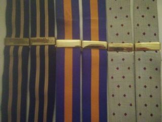 Albert Thurston Vintage Catgut Braces/suspenders Made In England