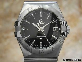 Omega Constellation Rare Ss Swiss Made Mens 35mm Quartz Dress Watch As205