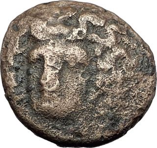 Larissa In Thessaly 350bc Nymph & Horse On Authentic Ancient Greek Coin I61048