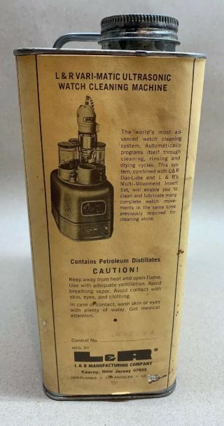 Vtg Watchmakers L&R Mastermatic Watch Cleaning Machine watch Jewelry repair tool 9