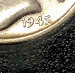 1942/1 Mercury Dime High Au - Unc Tough Key Overdate Rare