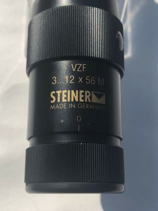 Vintage Steiner 3 - 12x56 - M - Vzf Rifle Scope,  Made In Germany,  30mm Tube & Rare