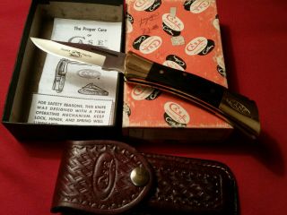1981 9 Dot Case Xx Vintage P197 Lssp Shark Tooth Knife Made In Usa Cond