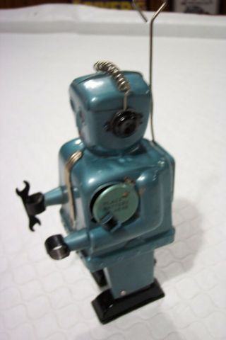 Vintage 1950’s tin Nomura Zoomer robot battery operated…loose contact wire 3