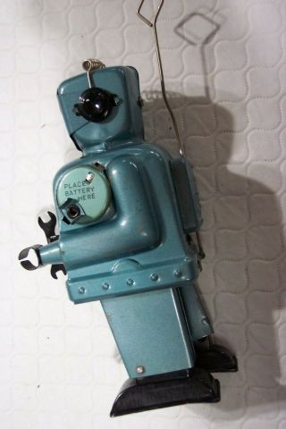 Vintage 1950’s tin Nomura Zoomer robot battery operated…loose contact wire 4