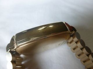 Vintage Men ' s Pulsar Calculator Flick Wrist LED Digital Goldfilled Watch 8