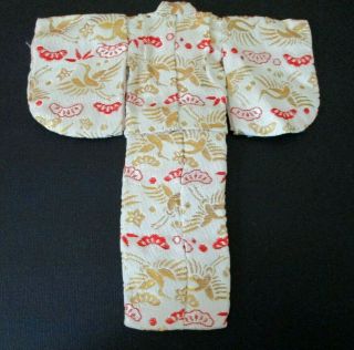 RARE Japanese Exclusive SKIPPER DOLL KIMONO with Red Felt Slippers 3