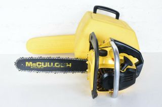 Vintage Mcculloch Mac 120 Chainsaw 12 " Bar Chain Top Handle Chain Saw Case