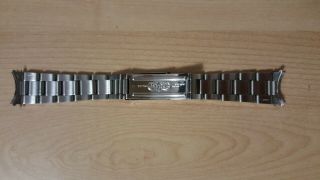 100 Authentic Vintage 1970 ' s Rolex 20mm 1016 GMT Oyster Bracelet 78360/558 Ends 6