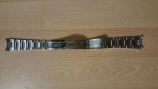 100 Authentic Vintage 1970 ' s Rolex 20mm 1016 GMT Oyster Bracelet 78360/558 Ends 7