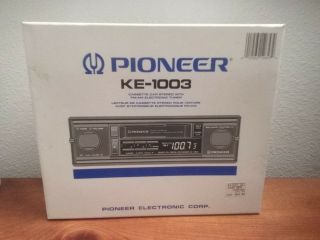 Pioneer Ke - 1003 Cassette Car Stereo With Fm/am Tuner Vintage