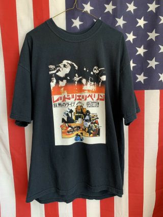 Led Zeppelin T Shirt Vintage Tour Japanese Japan Tokyo Round Two Hype Band Tee