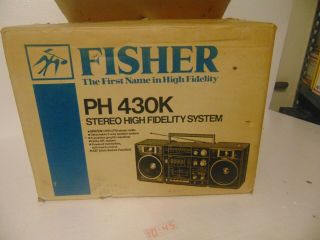 Vintage Fisher Ph - 430k Boombox Ghetto Blaster.  (100 & Rare)