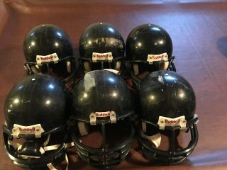 Vintage Riddell Vsr2 Yth Med & Lg.  Football Helmets (black With Black Face Mask)