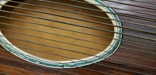 Vintage No Name Zither Guitar Harp Early 1900 ' s 7