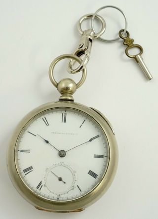Waltham Pocket Watch,  P.  S.  Bartlett,  Model 1857,  11 Jewels,  18 Size - Rf38084