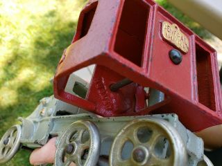 Antique cast iron hubley shovel truck toy 11