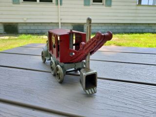 Antique cast iron hubley shovel truck toy 4