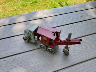 Antique cast iron hubley shovel truck toy 5