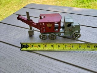 Antique cast iron hubley shovel truck toy 9