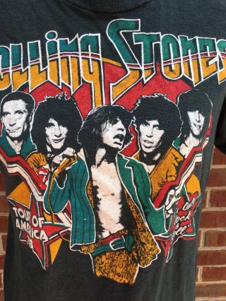 Rolling Stones Tour Of America 1978 Vintage Concert T - shirt.  Ultra Rare 4