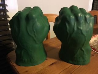 Vintage Electronic Soft Foam Hulk Hands With Sound Effects