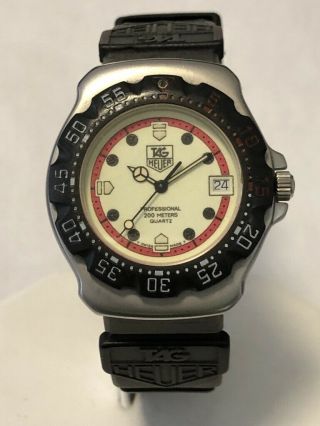 Tag Heuer Professional 200m Luminous Dial 34mm Silicone Band 371.  513