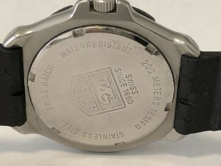 TAG Heuer Professional 200m Luminous Dial 34mm Silicone Band 371.  513 5