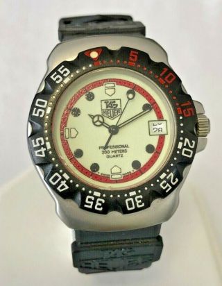 Tag Heuer Professional 200m Luminous Dial 34mm Silicone Band Wa1211