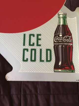 1940’s VINTAGE COCA - COLA DOUBLE SIDED FLANGE SIGN 8