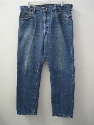 Vintage Levi ' s 505 Single Stitch Jeans Tag Size 38 X 30 2