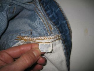 Vintage Levi ' s 505 Single Stitch Jeans Tag Size 38 X 30 8