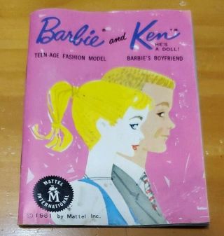 VINTAGE BARBIE 3 Blond Ponytail Brown Eyeliner All Japan Dress Booklet 9