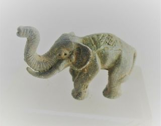 Rare Ancient Roman North African Bronze Elephant Figurine Circa 200 - 300ad
