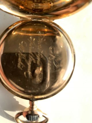 Antique 18k Gold Pocket Watch By Avance Retard 10